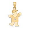 14k The Kids Small Boy with Hat on Left A Diamond Kiss Pendant