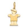 14k The Kids Mini Boy Hugs Charm
