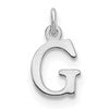 14kw Cutout Letter G Initial Pendant