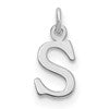 14kw Cutout Letter S Initial Pendant