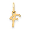 14KY Upper case Letter F Initial Charm