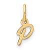 14KY Upper case Letter P Initial Charm