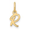 14KY Upper case Letter R Initial Charm