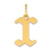 14KY Letter X Initial Pendant