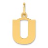 14ky Letter U Initial Pendant