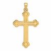 14k Budded Cross Pendant