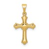 14k Budded Cross Charm