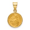 14k Polished and Satin St. Anthony Medal Pendant