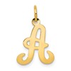 14KY Script Letter A Initial Charm