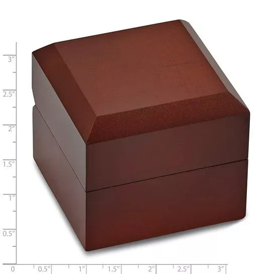 Deluxe Earring Box Display Walnut Wood Wooden Jewelry Gift Box