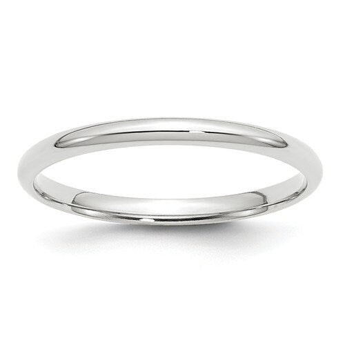 REAL Comfort Fit 10K Solid White Gold 2mm Men's and Women's Wedding Band Midi Thumb Toe Ring Sizes 4-14. Solid 10k White Gold. U.S Made