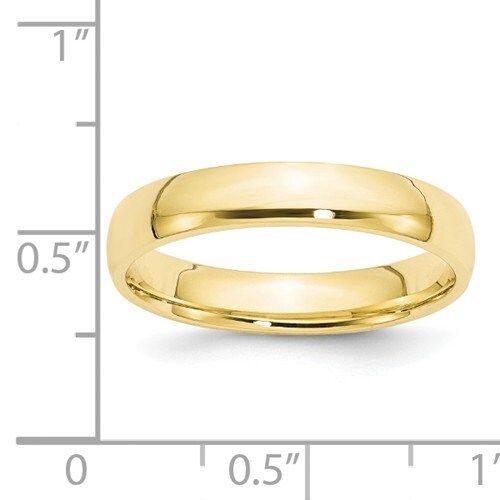 REAL Comfort Fit 10K Solid Yellow Gold 4mm Men's and Women's Wedding Band Midi Thumb Toe Ring Sizes 4-14. Solid 10k Yellow Gold. U.S Made