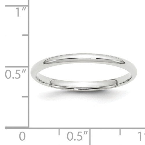 REAL Comfort Fit 10K Solid White Gold 2mm Men's and Women's Wedding Band Midi Thumb Toe Ring Sizes 4-14. Solid 10k White Gold. U.S Made