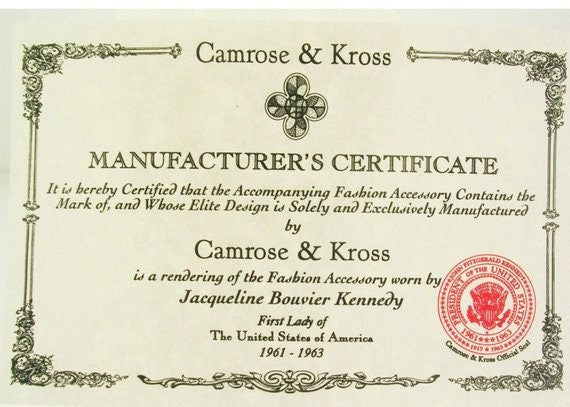 Jacqueline Kennedy Collection Bracelet Antiqued Lion First Lady Jackie JBK Camrose and Kross 7.5" with 1" Extension