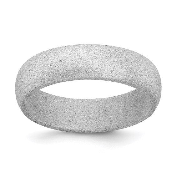 Silicone Ring Wedding Band Flexible Athletic Military Workout Working Jewelry 5.7mm Width Ships free Active lifestyle Engagement Promise - Lazuli