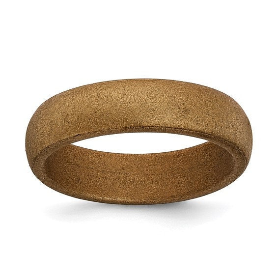 Silicone Ring Wedding Band Flexible Athletic Military Workout Working Jewelry 5.7mm Width Ships free Active lifestyle Engagement Promise - Lazuli
