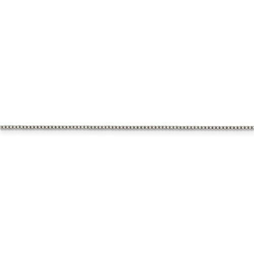 Sterling Silver 925 1mm Box Chain Necklace Bracelet or Anklet 7",8",9",10",14".16",18",20",22",24",26",28", 30", 36"or 42" Spring Lock - Lazuli