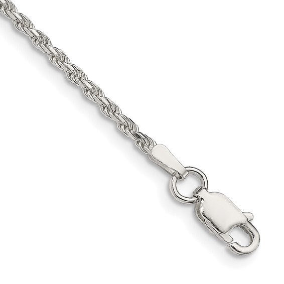 Sterling Silver 925 Diamond-cut Rope Chain Necklace Bracelet Anklet 7",8",9",10",14".16",18",20",22",24",26",28", 30" or 36" different width - Lazuli