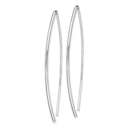 Sterling Silver 925 Dangle Polished Threader 2.5" Long Earrings,Simple Minimalist Dainty Modern Drop & Dangle Threaders Earrings Bridesmaids - Lazuli