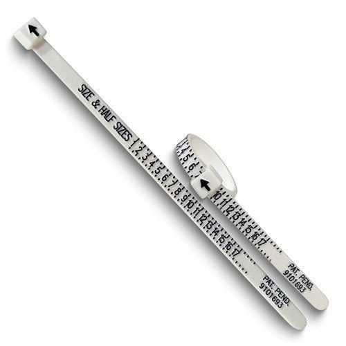 2 Standard Ring Sizers - Sizes 1 thru 17 with half sizes. Precision Finger Sizer ships with tracking the next day.