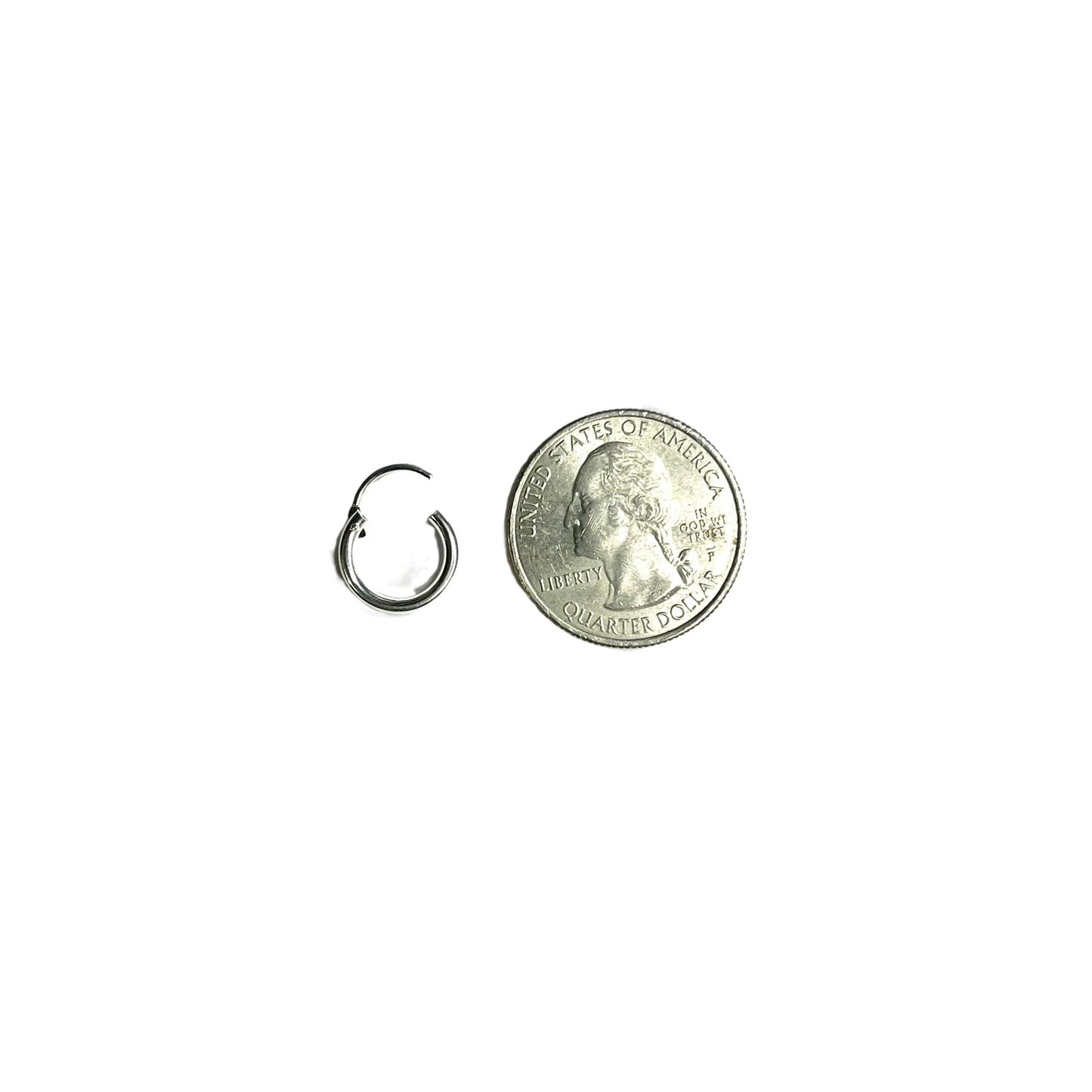 925 Sterling Silver 2mm Endless Hoop Earrings different sizes, Simple Minimalist Tarnish Resistant all sizes piercing everyday wear.