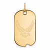 14k Gold LogoArt U.S. Air Force Small Dog Tag