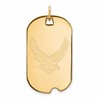 14k Gold LogoArt U.S. Air Force Large Dog Tag