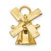 14K  3-D Windmill with Moveable Blades Charm