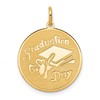14k GRADUATION DAY Engravable Disc Charm