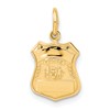 14k POLICE Badge Charm