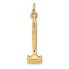 14k 3-D Gavel Charm