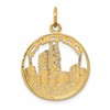 14k CHICAGO Skyline Charm