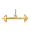 14K 3-D Barbell Charm