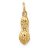 14k 3-D Peanut Charm