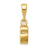 14K 3-D Sports Whistle Pendant