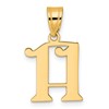 14k Polished Number 11 Pendant
