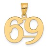 14k Polished Number 69 Pendant