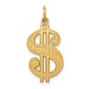 14k Dollar Sign Charm