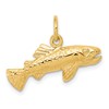 14k Grouper Fish Charm