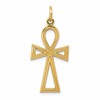 14k Ankh Cross Charm