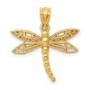 14k Dragonfly Charm