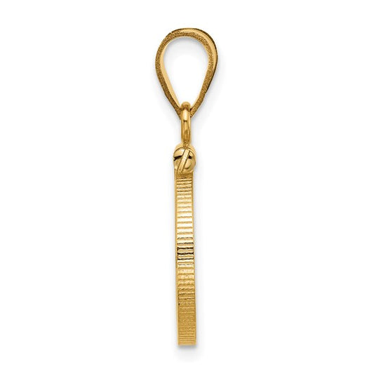 REAL 14K Gold Screw Top Fits China 1/20 oz Panda Coin Bezel Pendant Charm