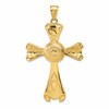 14k Large Polished Celtic Cross Pendant