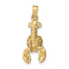 14k Lobster with Moveable Claws Pendant