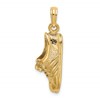 14k Polished Track Shoe Charm