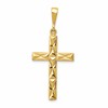 14k Design on Both Sides Reversible Latin Cross Pendant