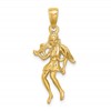 14k Large Virgo Zodiac Charm