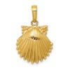 14k Scallop Shell Pendant