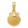 14k Scallop Shell Pendant