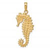 14k 3-D Seahorse Pendant